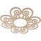 Ekena Millwork Cohen Wood Fretwork Pierced Ceiling Medallion, Alder, 40"OD x 13 5/8"ID x 3/8"T CMWP40X40X0375COAL - alternate 3